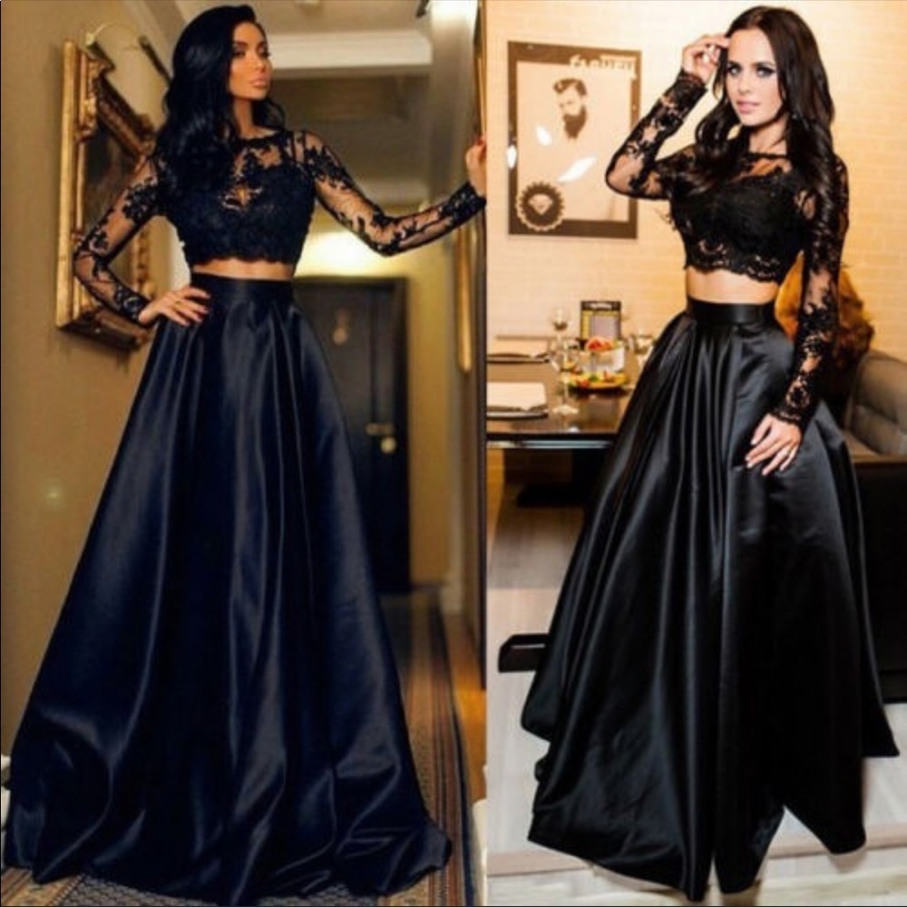 Beautiful new black 2 piece dress XL